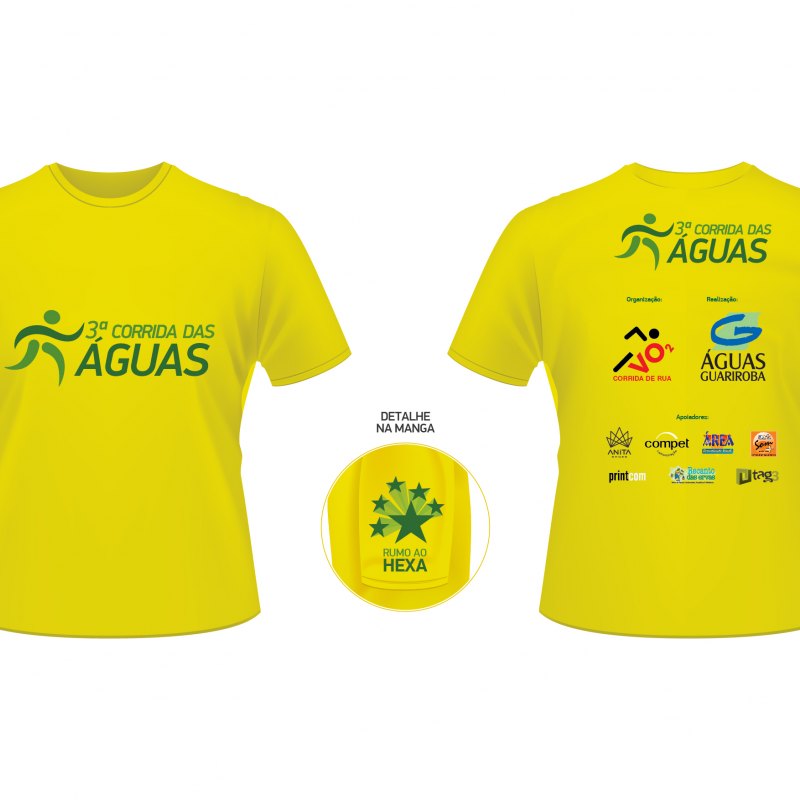 Camiseta da corrida